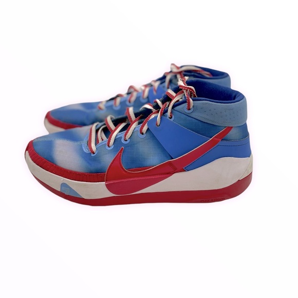 Nike KD 13 Kevin Durant New Jersey Nets Red and Blue Hardwood Classics - Picture 2 of 8